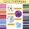 7Pcs Fat Quarters Fabric Bundles, 50CM x 50CM Cotton Fabric