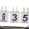 Perpetual Flip Calendar with LED Light Durable Construction Metal Art