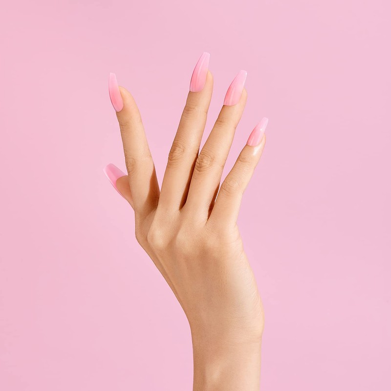 GoldFinger Gel Glam Color Nails Full Cover False Nails Glue