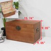 Kepciti Solid Wood Storage Box with Lid - Decorative &