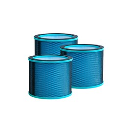 Nispira R21/ R020 2-in-1 True HEPA Filter Replacement For Bladeless Tower Air Purifier Fan UTY R021 R21 R020 R20 SKJ-CR021 SKJ-CR020 Medium, 3 Pack