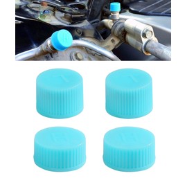 UNLRAE 2PCS Car A/C Charging Valve Caps,Car Accessories Leakproof R134a Air Conditioning System Charging Port Caps,Automotive Replacement Air Conditioning Valves,Suitable for Most Cars,Trucks (4PCS)