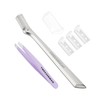 Tweezerman Exclusive Eyebrow Razor & Lavender Mini Slant Tweezer Set