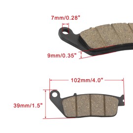 WOOSTAR Disc Brake Pads Replacement for VT1100 Shadow VT1300 VTX1300 VRX400 CBF500 VT VTX VRX CBF 1100 1300 400 500 Motorcycle