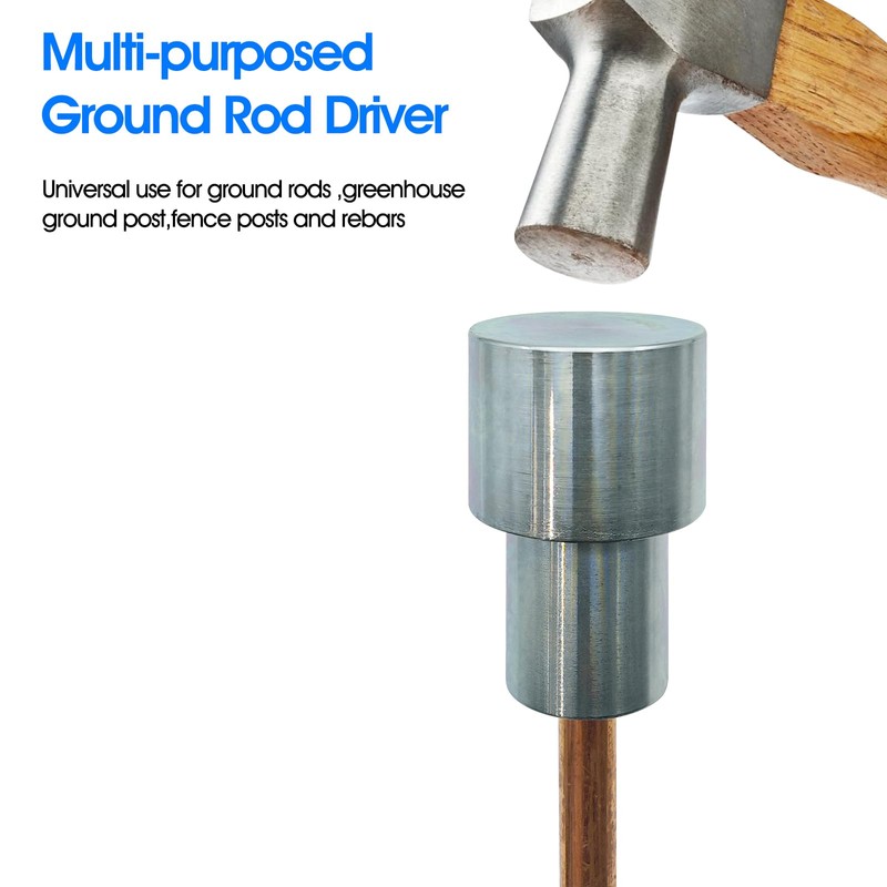 Multi-purposed Ground Rod Driver,Greenhouse Ground Post Driver for Grounding Rods