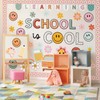 JarThenaAMCS 73 Pcs Retro Groovy Bulletin Board Decoration Set Boho