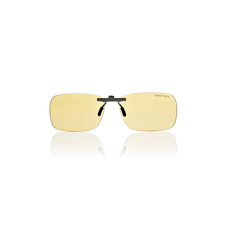 Clip-on Blue Light Reducing Lenses for Daytime Screen and Gaming