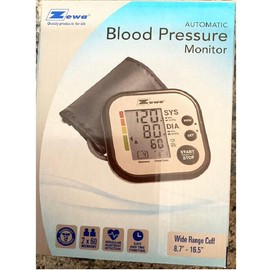 Zewa Automatic Blood Pressure Monitor Date Time Wide Range Cuff Model UAM-710