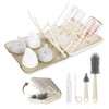 Baby Bottle Brush Set, 6-in-1 Travel Bottle Cleaning Kit with