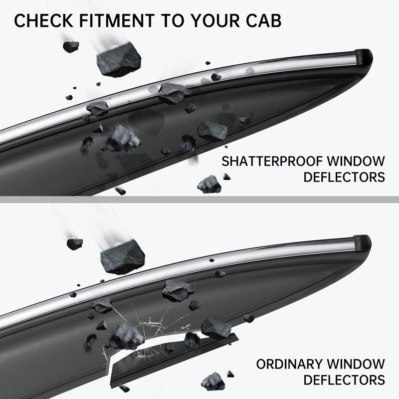 WGGDRAQQ 4Pcs Window Visor Rain Guard Deflector for Acura TLX