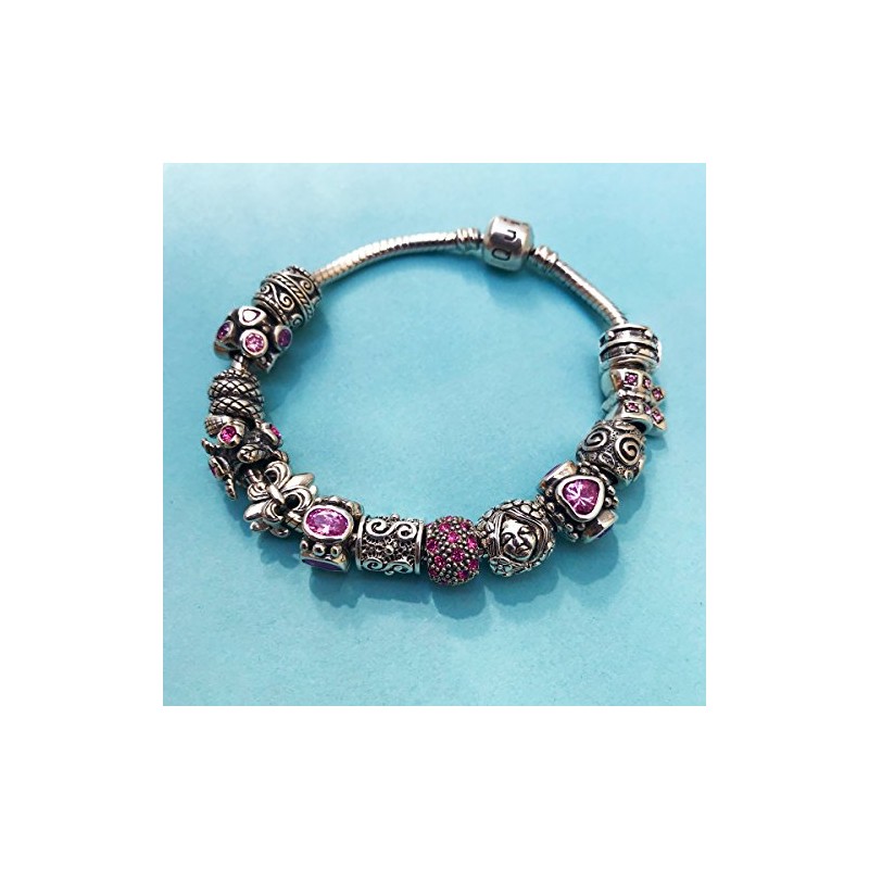 Quiges 925 Sterling Silver 3D Vertical Dutch Bicycle Charm Bead,