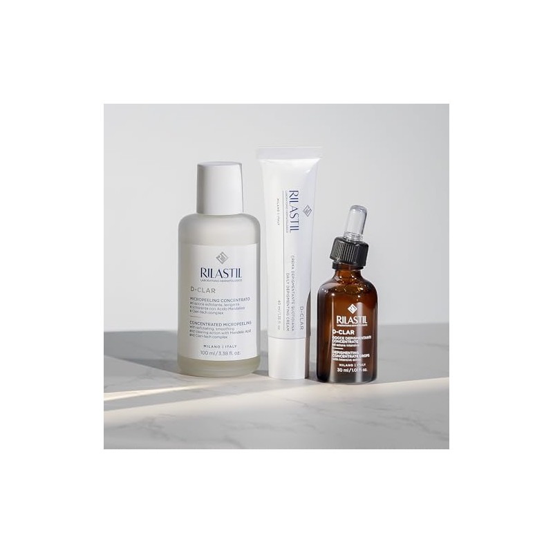 Rilastil D-Clar - Micropeeling Concentrado Facial, Exfoliante, Suavizante y Aclarante
