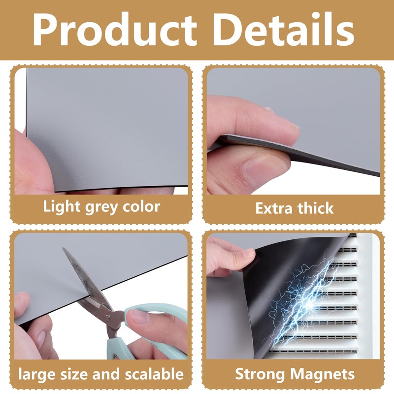 LFUTARI 4 Pcs 13.4'' x 13.4'' Strong Magnet Vent Covers,