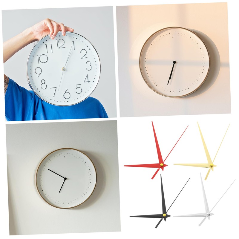 Operitacx 4Sets DIY Metal Clock Hands Replacement Kit of Durable