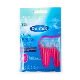 Interdental Brushes Pack of 32 Extra Fine DenTek 2-3 mm Slim Brush Value Pack