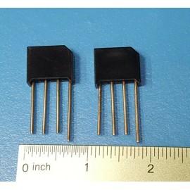 Unbranded Bridge Rectifier Single Phase Standard 200V, 4A Through Hole, RS403L, ONE