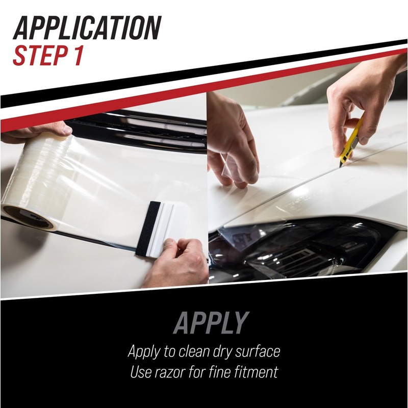 [TRACKARMOUR] 3" x 100' - Temporary Paint Protection Film for