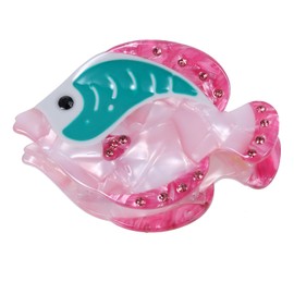 Acrylic Fish Hair Claw for Women Girls Thin Fine Hair Decor Accessories 2.7 In Cute Strong Holder Jaw Hair Clip Barrettes Non Slip Ocean Animal Hairpin Her Summer Birthday Gift