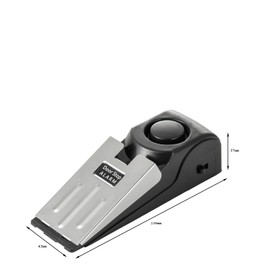 2 Pcs Door Stop Alarm,Can Emit 120db Alarm Sound,Widely Used in Home & Hotel.(Black)