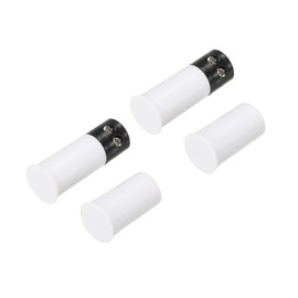 PATIKIL Magnetic Reed Switch, 2 Pack NC Wired Recessed Door Sensor Window Contact Switch for Alarm System, White Black