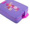 Cello Lunch Mate Air Tight Lunch Box, 3 Pcs (Violet)