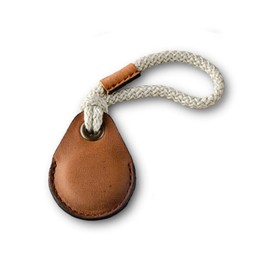Crazy Horse Craft Nordic Lithuania Airtag Case Leather Key Chain Airtag Case, classic brown