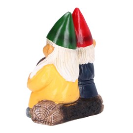 Garden Gnome Couple, Cute Garden Figurine Garden Gnome Couple In Love Collectible Growing Resin Old Together Mr and Mrs Statue for Patio Garden Lawn Decor