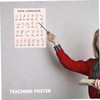 TEHAUX 8 Sheets Gesture Language Learning Posters Fun Classroom Decor