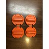 Orange Floor Drain Plug Plugs (4 Pack) for Polaris RZR