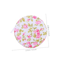Operitacx Retractable Tape Measure, 1.5 m, Floral Pattern, Soft Fabric Tape Measure for Sewing on the Body, Tape Measure for Fabric Waist