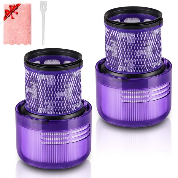 Filters for Dyson v11, Morpilot Replacement Filters for Dyson V11 V15 SV14 Absolute, Animal Cordless Vacuum Cleaner Compare to Part # DY-970013-02 [2 pack]