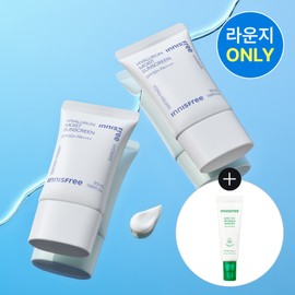 Innisfree [더블구성] 이니스프리 히알루론 수분 선크림 SPF 50+ PA++++ 50ml 2개 [라운지 전용] [Double Set] Innisfree Hyaluron Moisture Sunscreen SPF 50+ PA++++ 50ml 2 pieces [Lounge Exclusive]