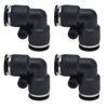 10pcs Pneumatic Connector Durable ABS Replaceable Practical Connecting Accessories for