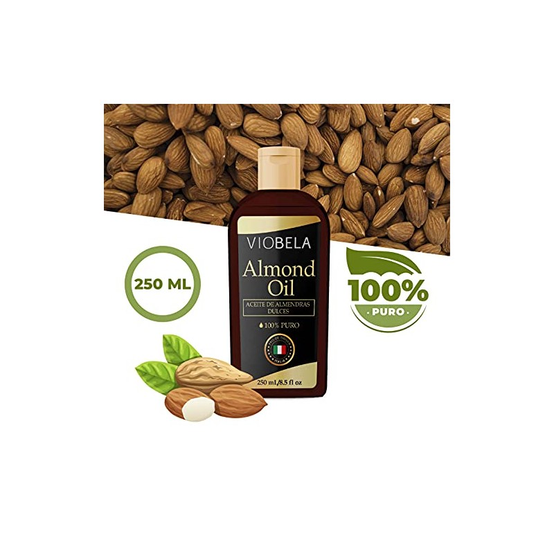 Aceite de ALMENDRAS Dulces Origen Italiano 100% PURO 250 ML