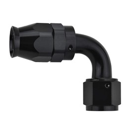 EVIL ENERGY 8AN PTFE Hose End Fitting 90 Degree Black for PTFE Hose Only