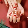 Christmas Press On Nails-red