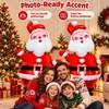 Large Santa Claus Foil Balloons for Christmas Decorating – 2-Pack
