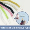 UamGlsob 2/5''(10mm) Thick Rope Shoe Laces for Sneaker, Round Cotton
