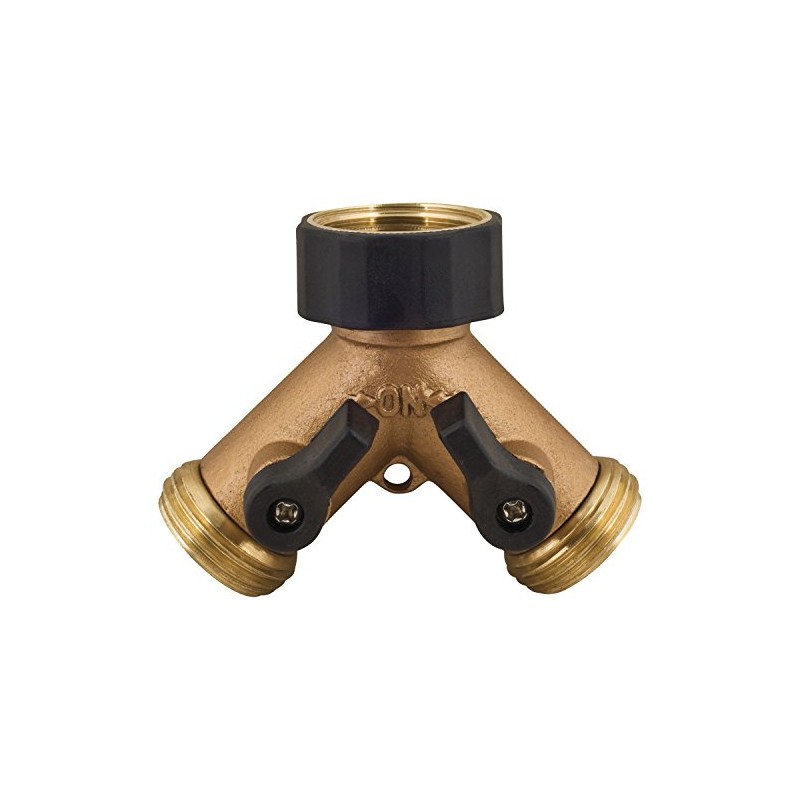 Melnor 9000 541202 2 Way Metal Hose Connector with Built