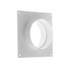 100mm / 4 Inch Duct Connector with Flange - Round