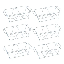 Sterno Chafing Dish Wire Rack - Folding Wire Racks for Food Warmer, Chafer Buffet Stand for Catering - Stand for Food Warmer, Holds Water & Food Pans - Pack of 6