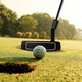 LIFEZEAL 89cm Golf Putter Portable Golf Club for Right Handed Putter Metal with Golf Cover Layer 72° Loft 3° for Men & Women