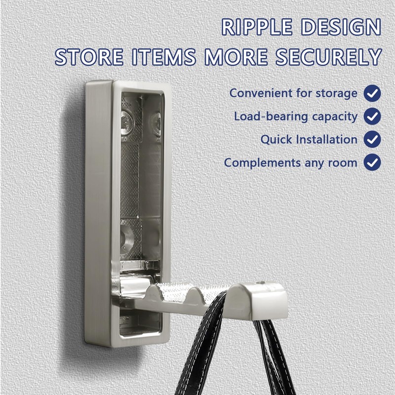 DHSWNNG 3 PCS Foldable Wall Hook, Heavy Duty Folding Coat