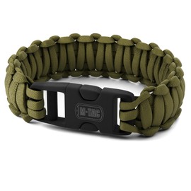 M-Tac Paracord Bracelet - Tactical Wristband with Fastex - Survival Cord for Outdoor Hiking Survival Camping (M, Olive)