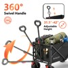 Collapsible Wagon Cart, 330 lbs Capacity, Heavy‑Duty Foldable Utility Wagon