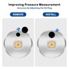 MEASUREMAN 1.5" Liquid Filled Fuel Pressure Gauge, 0-15 PSI Range