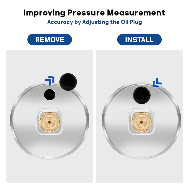 MEASUREMAN 1.5" Liquid Filled Fuel Pressure Gauge, 0-15 PSI Range