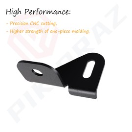 Pikioraz JL Driver Side CB Antenna Mount, Front Hood Side CB Holder Radio Mounting Bracket Compatible with Jeep Wrangler JL JLU & Gladiator JT 2018-2022