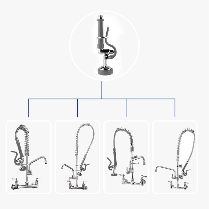MSTJRY Commercial Sink Sprayer Pre Rinse Spray Valve with Handle