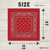 MDSTYLE Bandana, Large, 22.0 x 22.0 inches (56 x 56